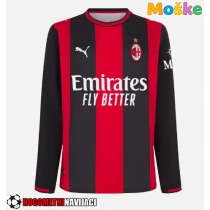 Moške Nogometnih dresov AC Milan Domači 2026-27 Dolgi rokavi